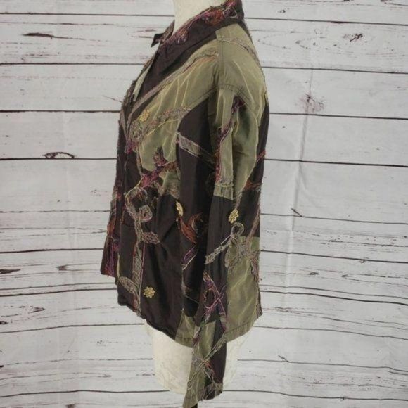 Ronnie Salloway large gyspy hobo button down shirt - Picture 6 of 8